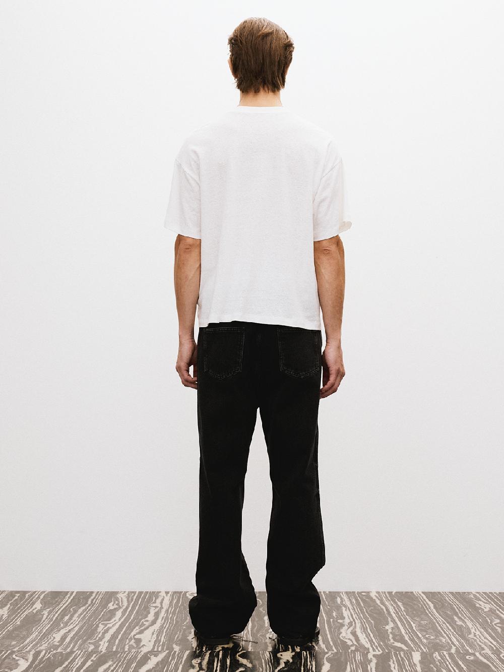 Recto AMERICA 1992 LINEN BLEND T-SHIRT (OFF WHITE)