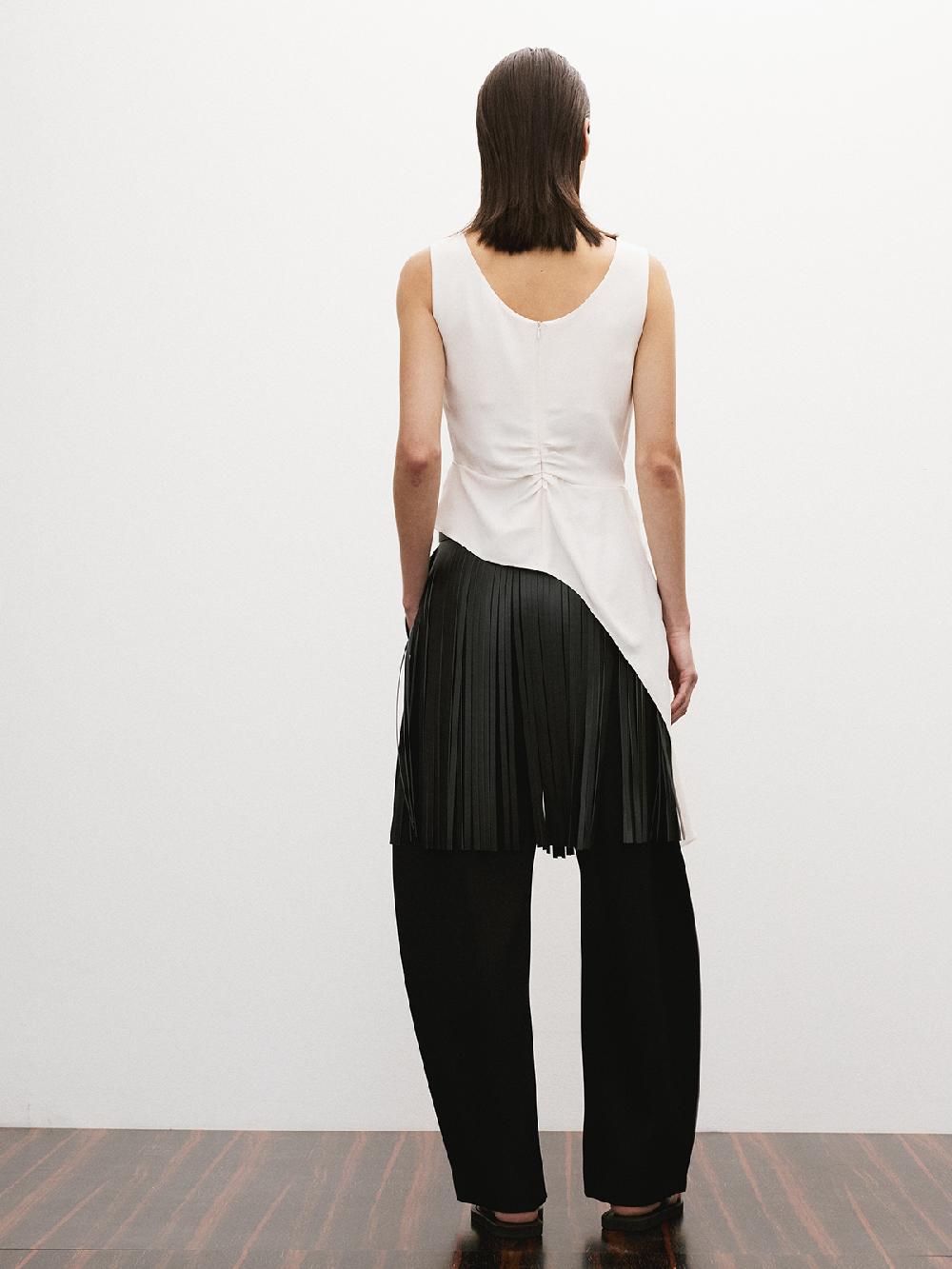 Recto ASYMMETRIC TWISTED TOP (CREAM)