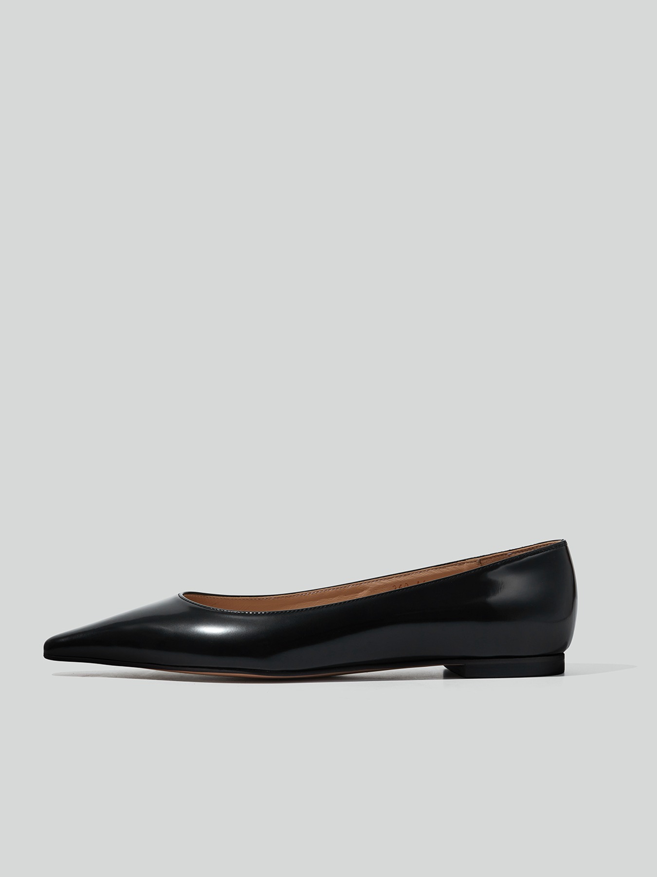 recto AUDREY LEATHER FLAT SHOES (BLACK)