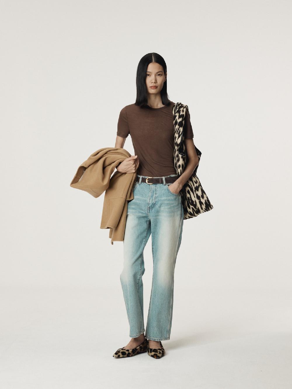 recto BABY JERSEY T-SHIRT (BROWN SUGAR)