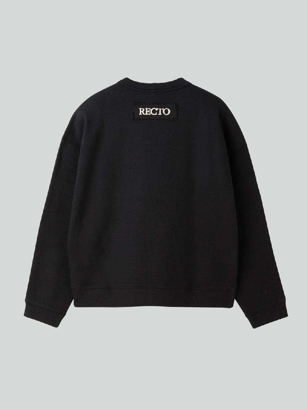 Recto BACK LOGO SWEATSHIRT (BLACK)