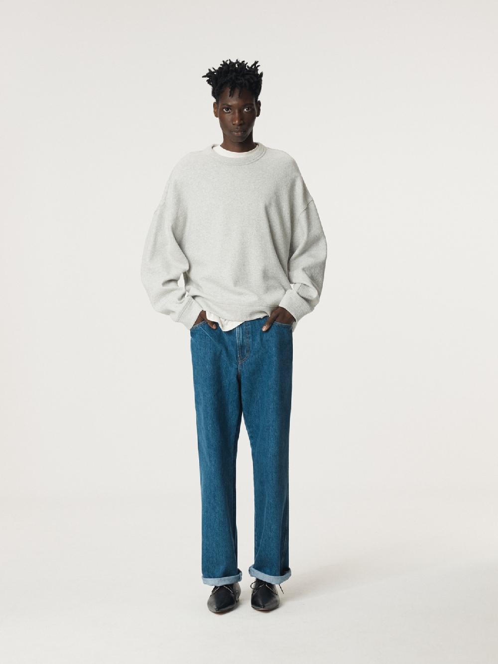 recto BACK LOGO SWEATSHIRT (WHITE GREY)