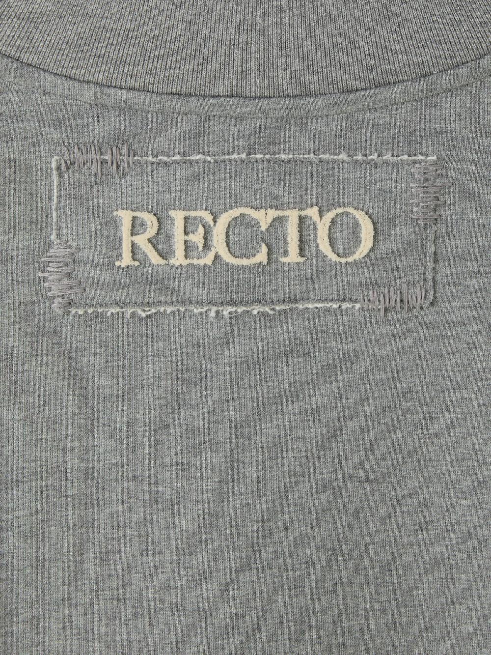 Recto BACK LOGO V-NECK SWEATSHIRT (MELANGE GREY)