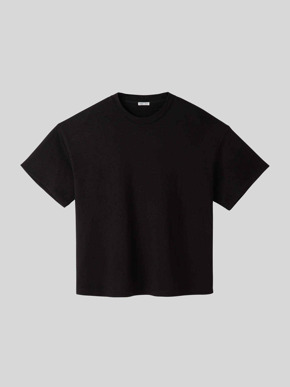Recto BACK LOGO WOOL T-SHIRT (BLACK)