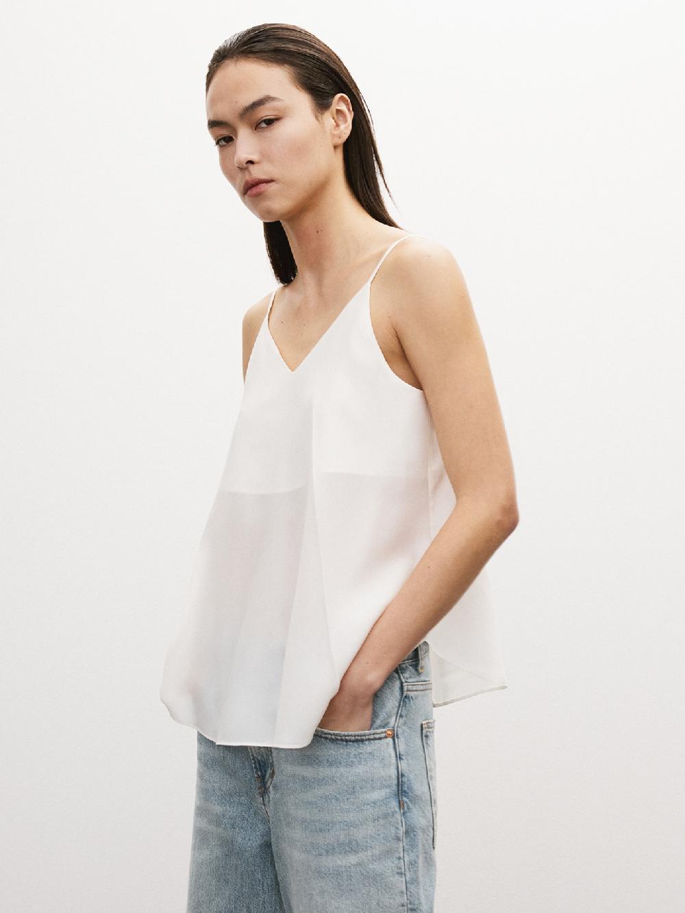 recto BACK OPEN CAMISOLE TOP (IVORY)