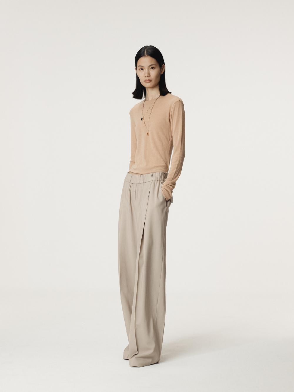 Recto BANDING WAIST WIDE PANTS (SEPIA BEIGE)