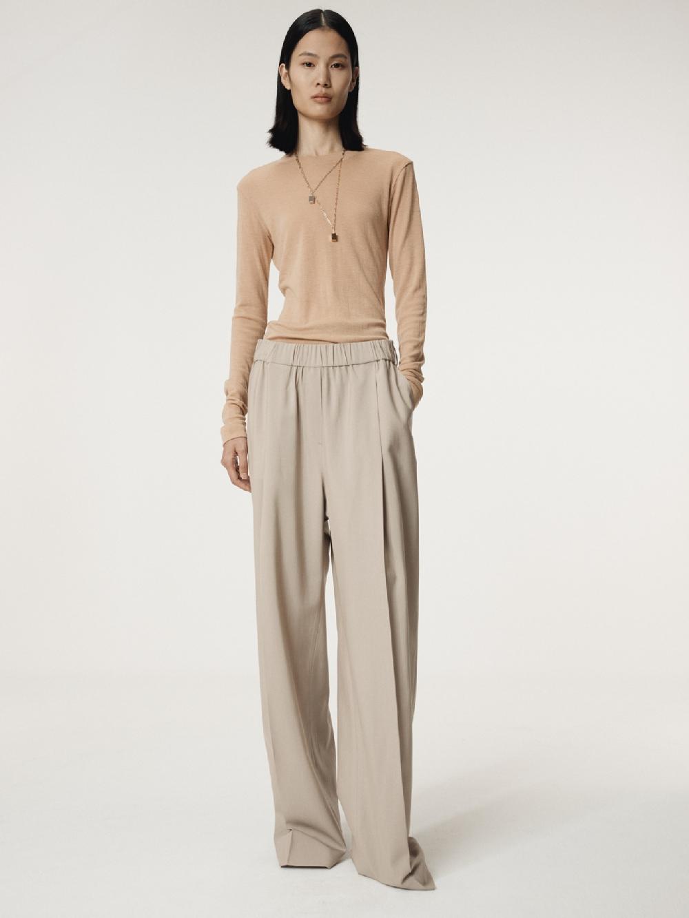 recto BANDING WAIST WIDE PANTS (SEPIA BEIGE)