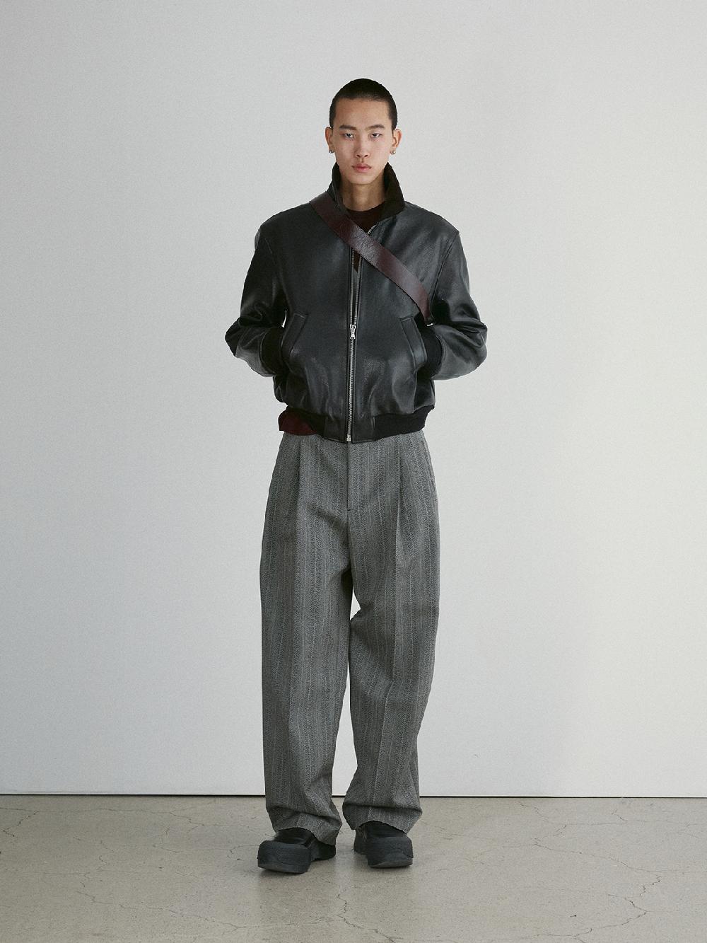 Recto BEN GOAT LEATHER JUMPER (BLACK)