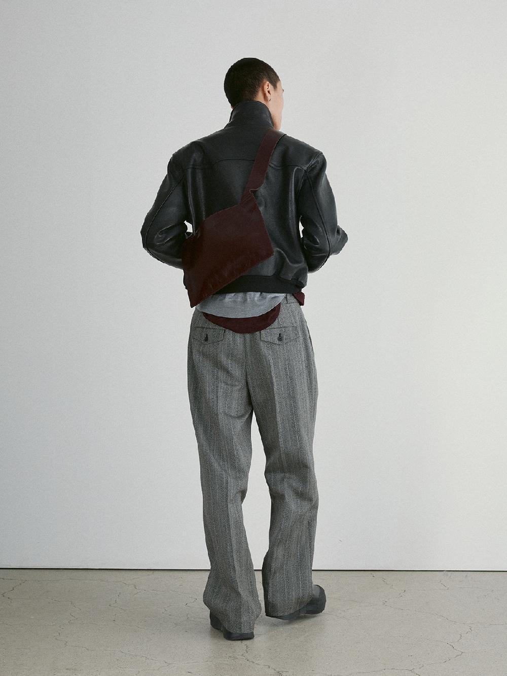 Recto BEN GOAT LEATHER JUMPER (BLACK)