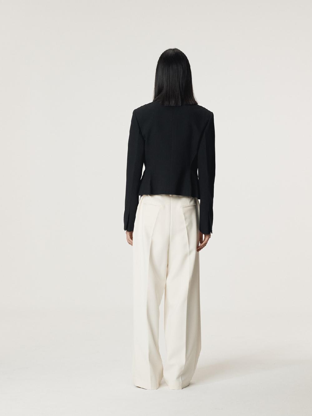 Recto BUTTON DETAIL SHORT JACKET (BLACK)