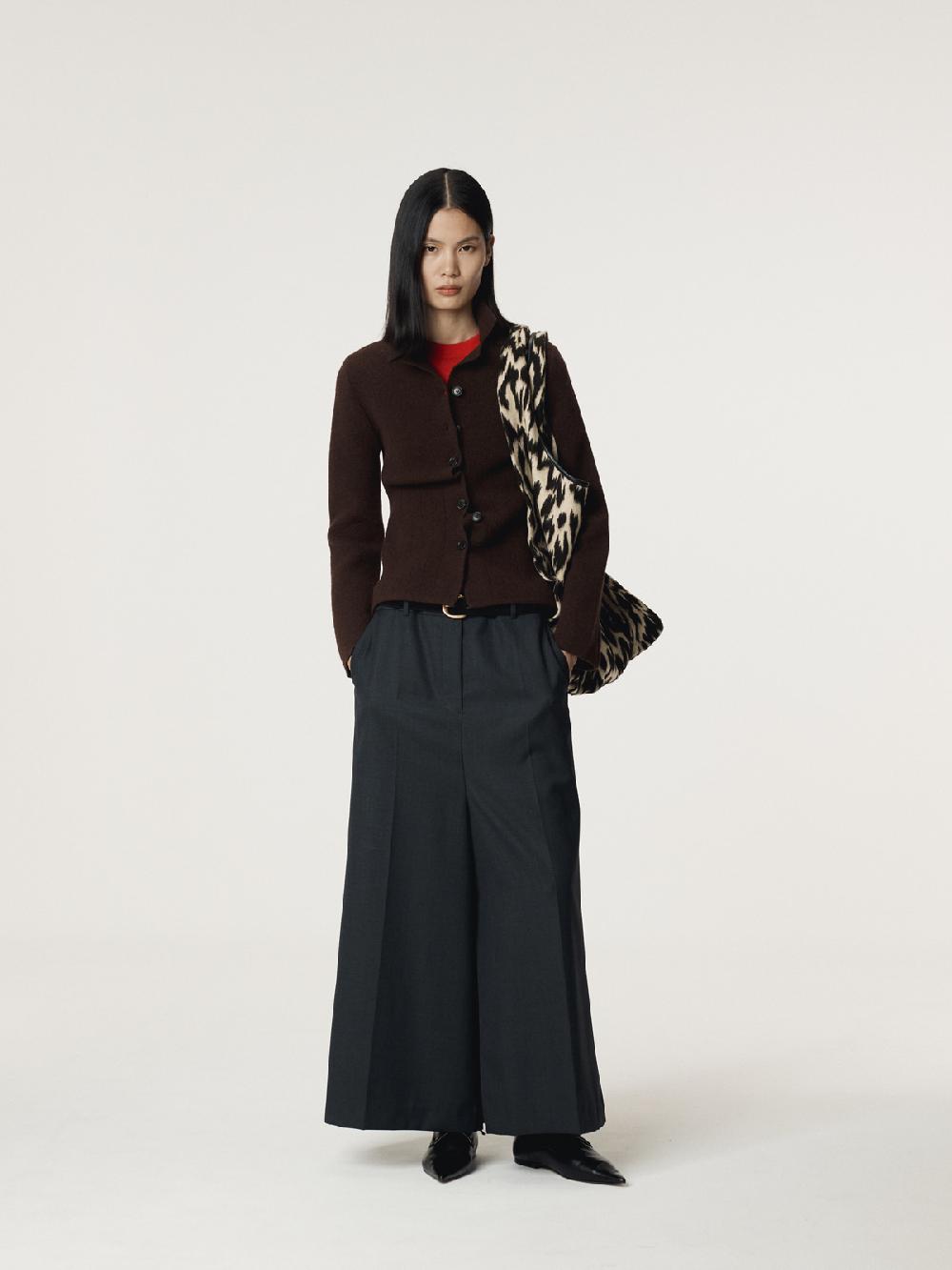 Recto BUTTON UP KNIT CARDIGAN (VINTAGE BROWN)