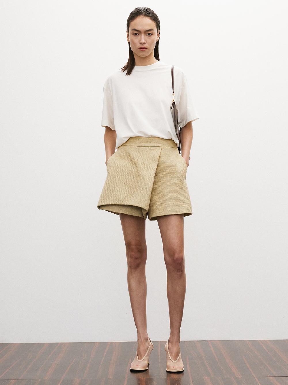 Recto CASHMERE BLEND LOOSE FIT T-SHIRT (BEAN IVORY)