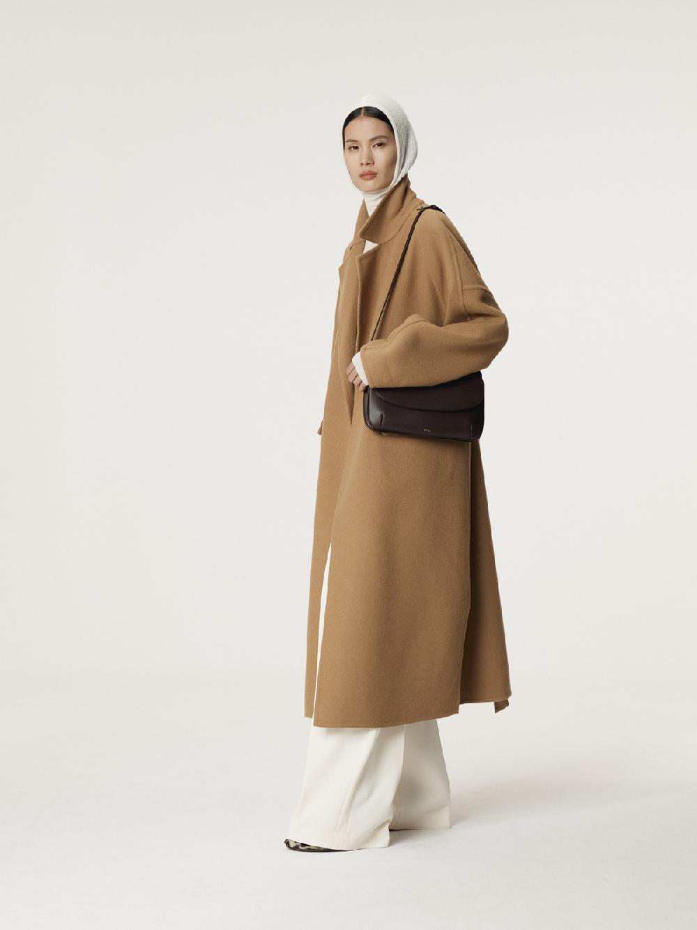 Recto CLASSIC BELTED HANDMADE COAT (DESERT)