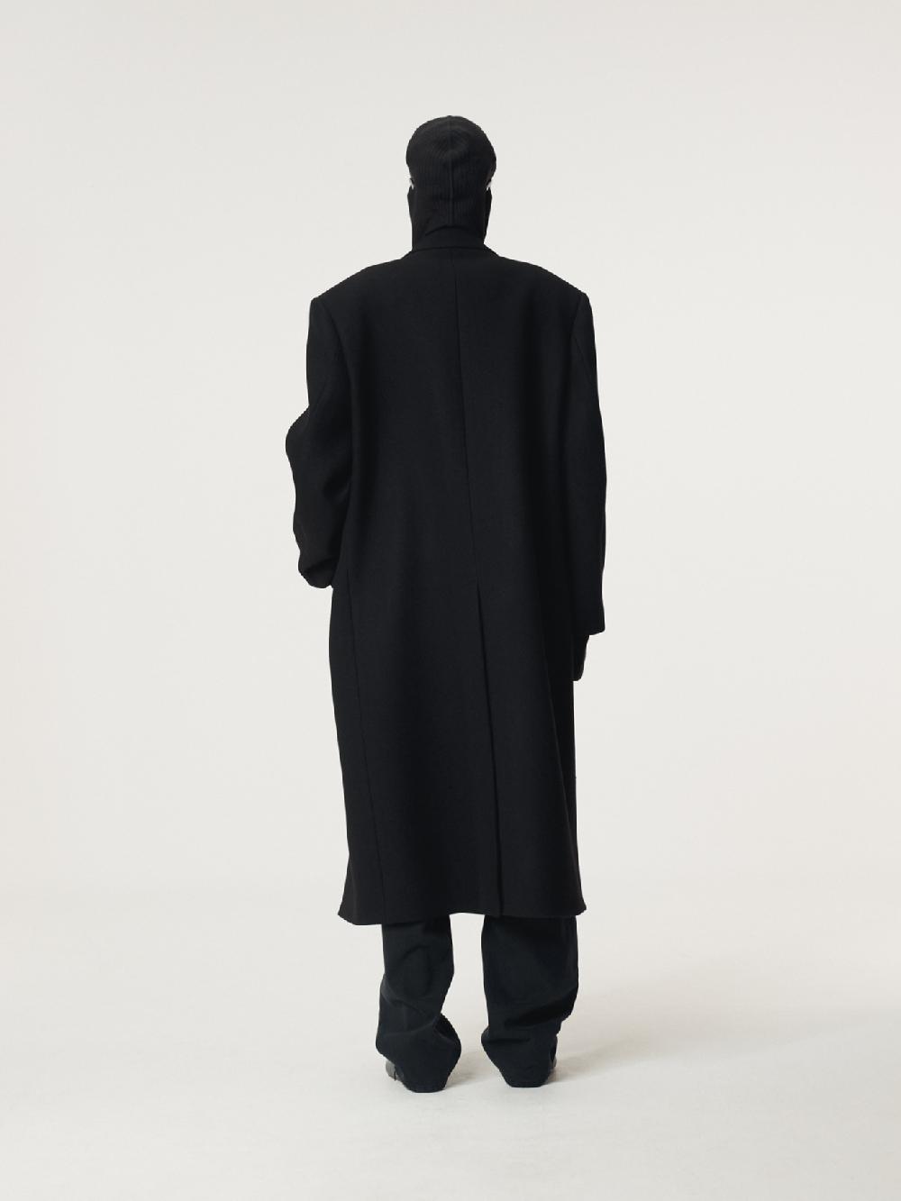 Recto CLASSIC TAILORED DOUBLE BREASTED COAT (BLACK)