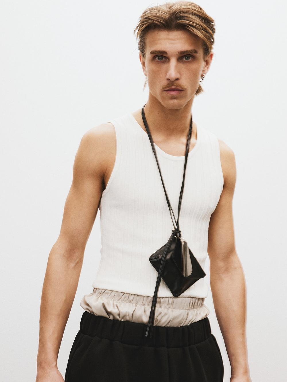 recto COMPACT RIB KNIT TANK TOP (IVORY)