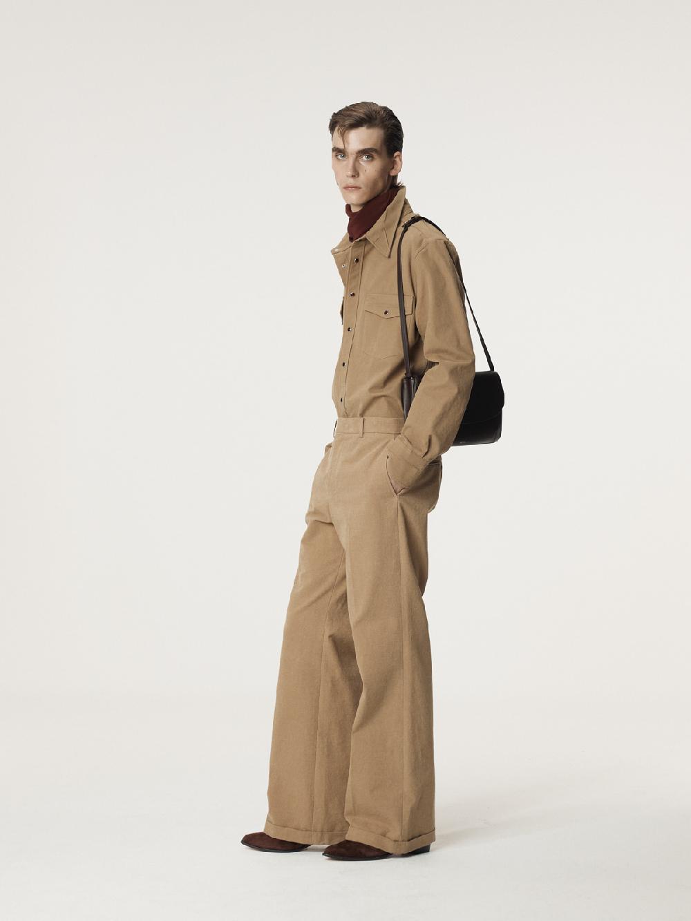 Recto CREASE DETAIL WESTERN SHIRT (DESERT)