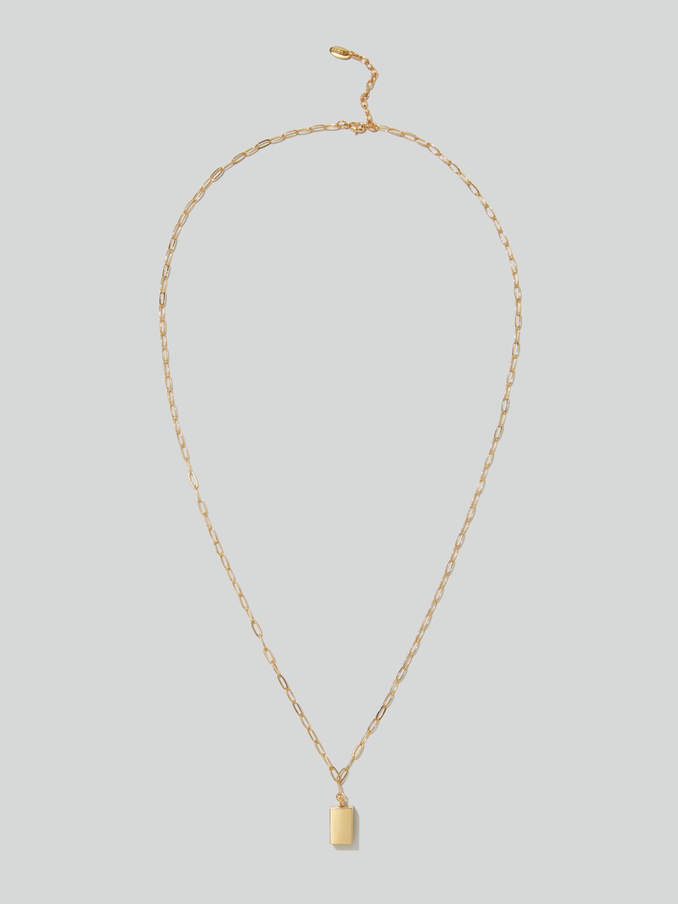 recto CUBE DROP NECKLACE (GOLD)