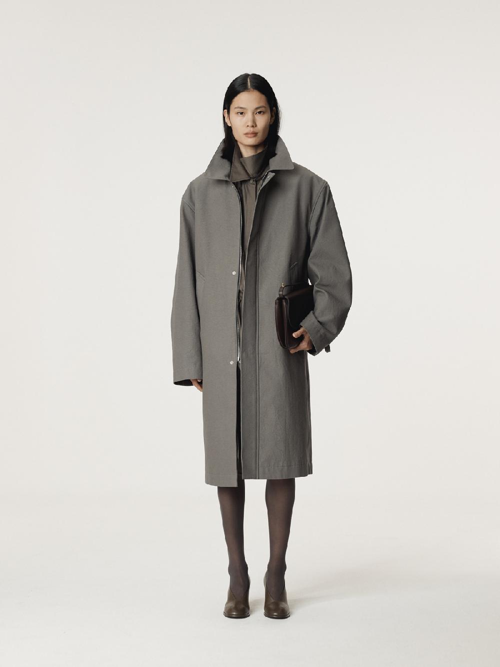 Recto DIEGO HEAVY COTTON COAT (STONE GREY)