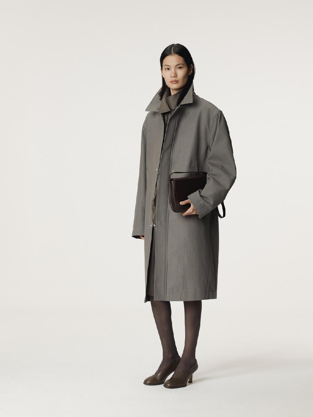 Recto DIEGO HEAVY COTTON COAT (STONE GREY)
