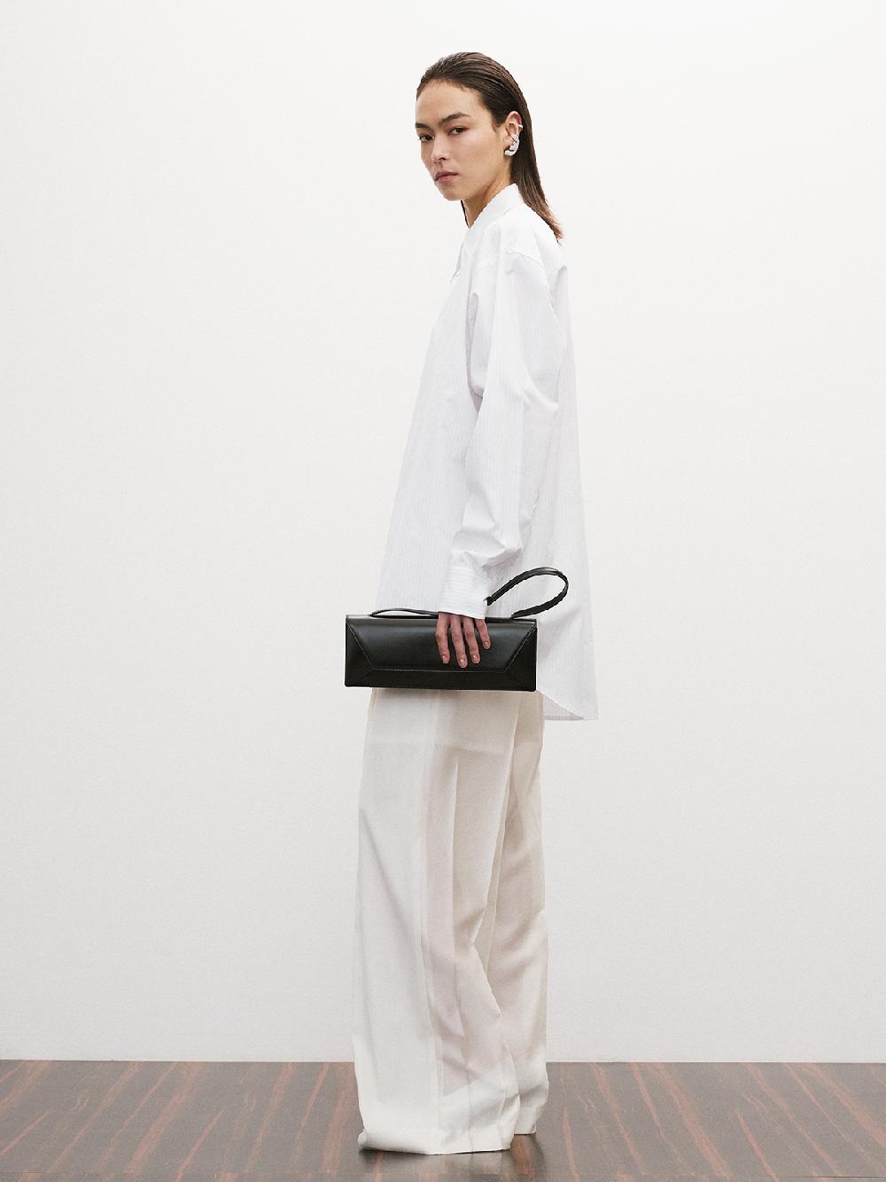 Recto DOUBLE COLLAR STRIPE SHIRT (LIGHT BLUE)