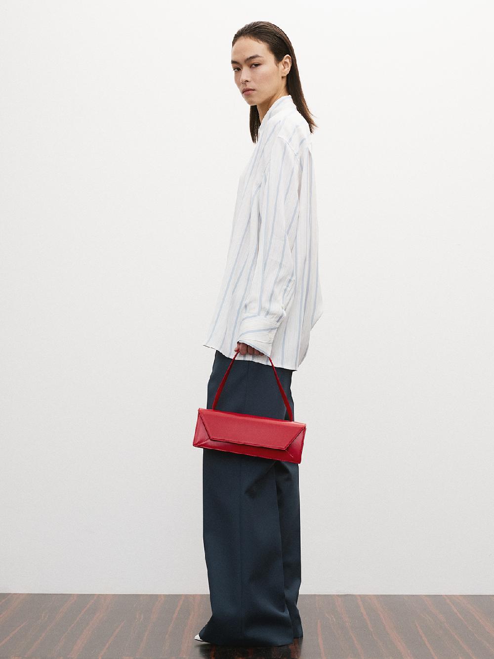 Recto DOUBLE LAYER CUFFS STRIPE SHIRT (SKY BLUE)