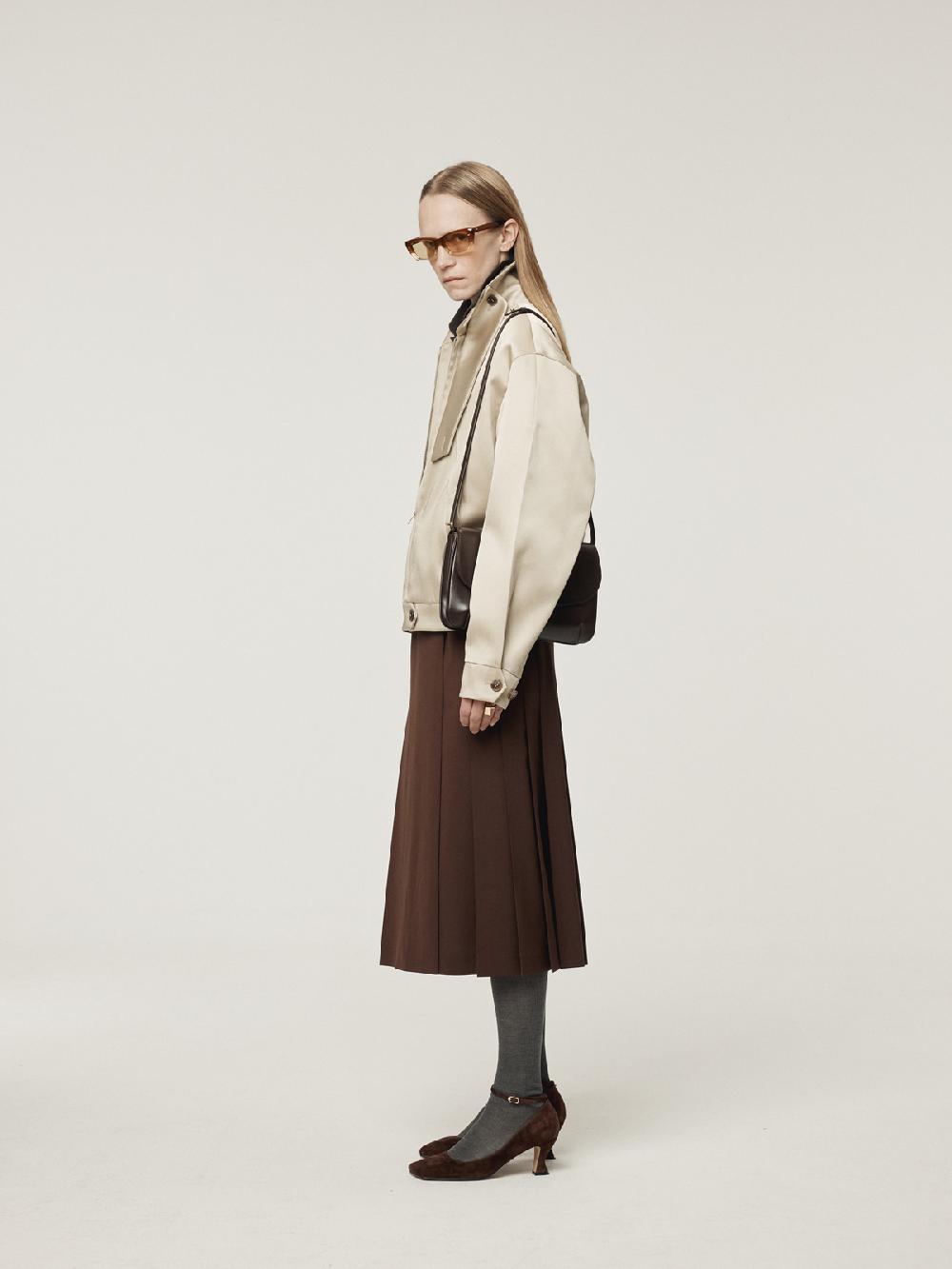 Recto DOUBLE SATIN JUMPER (SAND BEIGE)