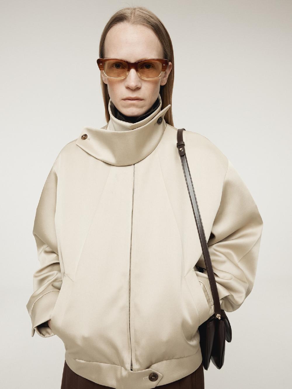 recto DOUBLE SATIN JUMPER (SAND BEIGE)