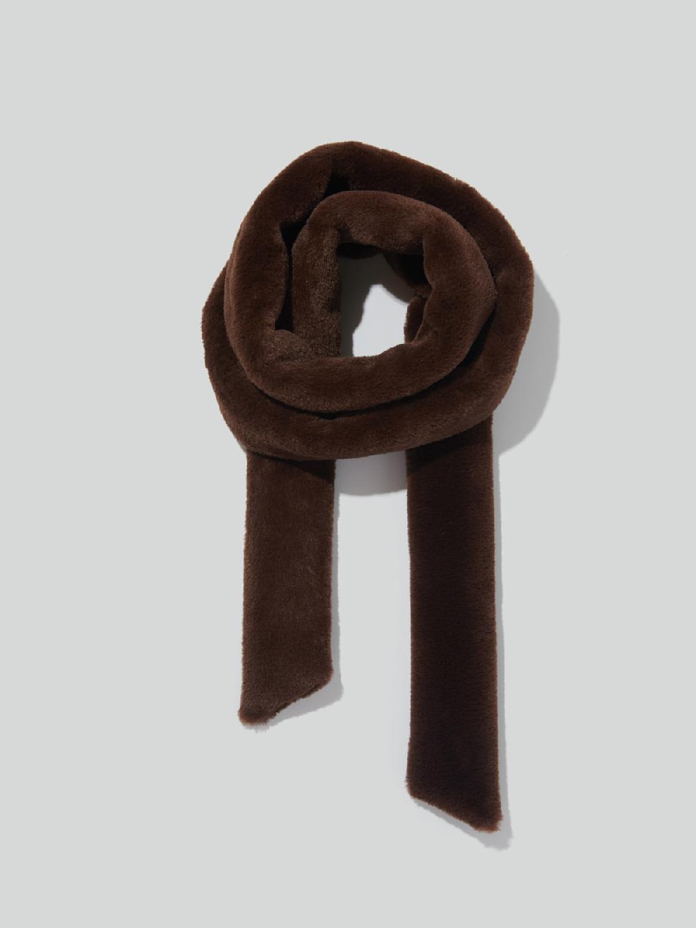 Recto FAUX FUR LONG SCARF (VINTAGE BROWN)
