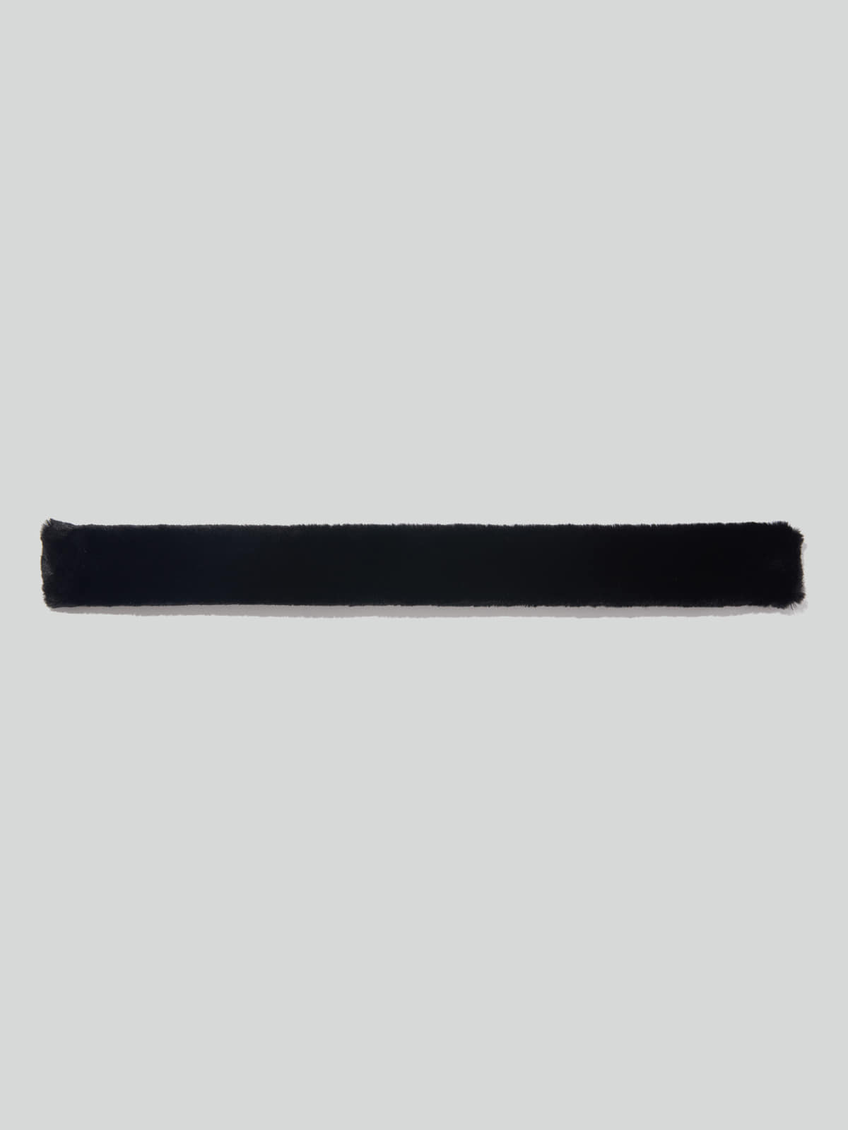 Recto FAUX FUR SHORT SCARF (BLACK)