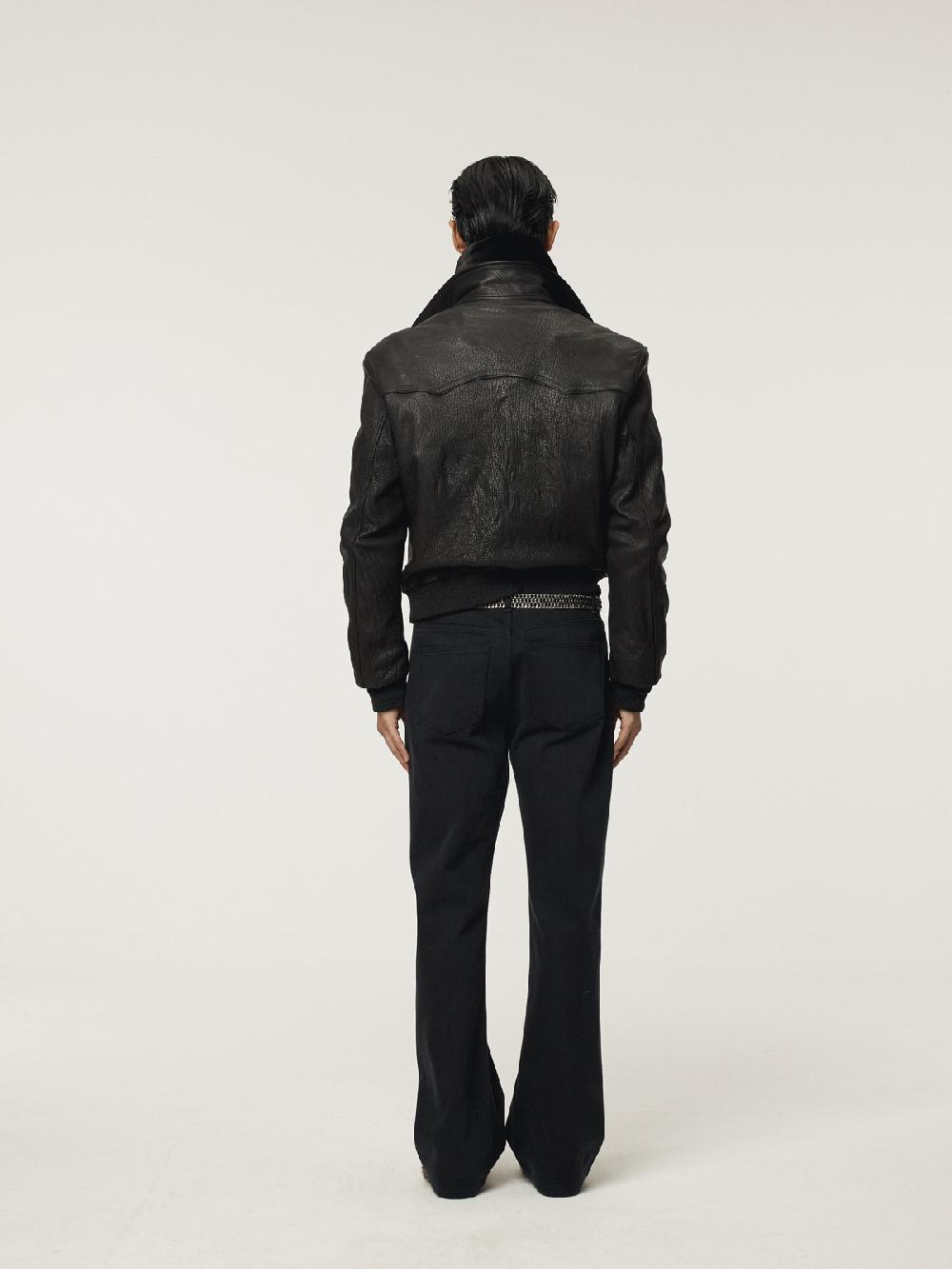 Recto FLARE DENIM PANTS (BLACK)