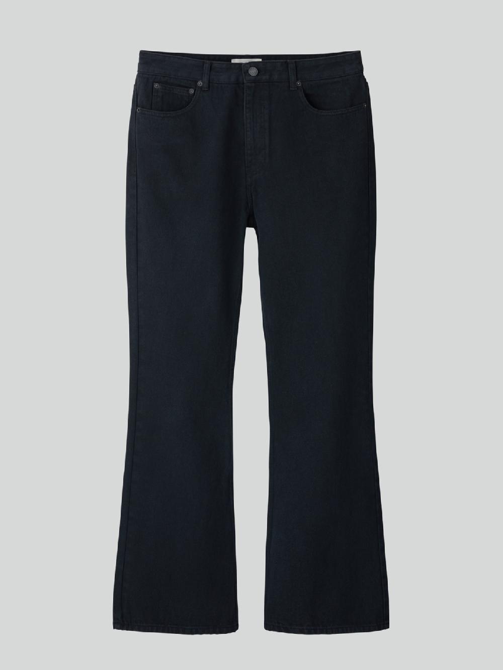 Recto FLARE DENIM PANTS (BLACK)