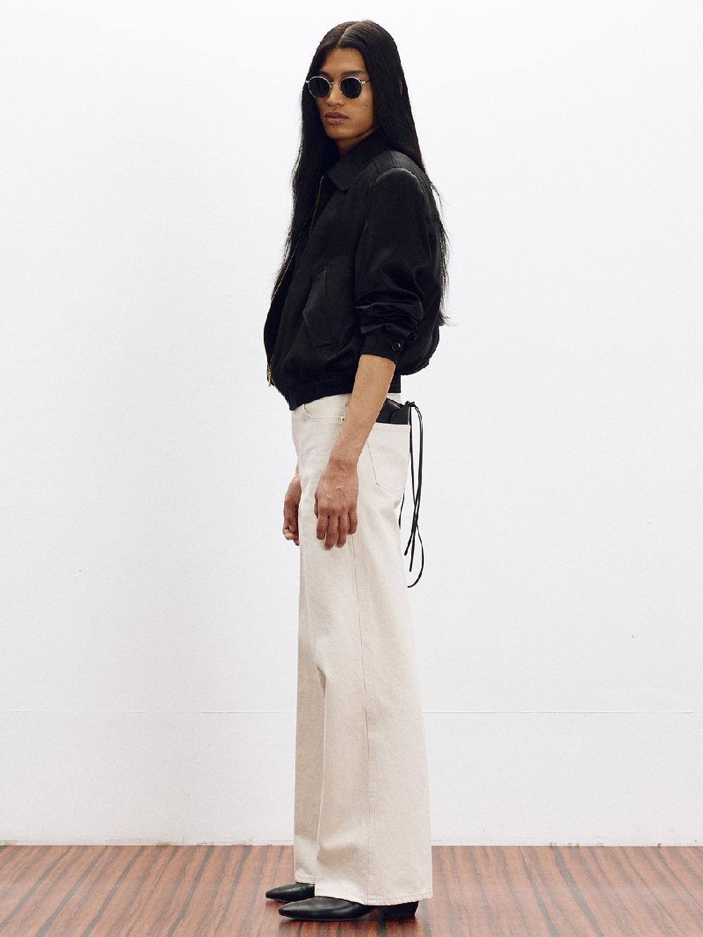 Recto FLARED FIT DENIM PANTS (ECRU)