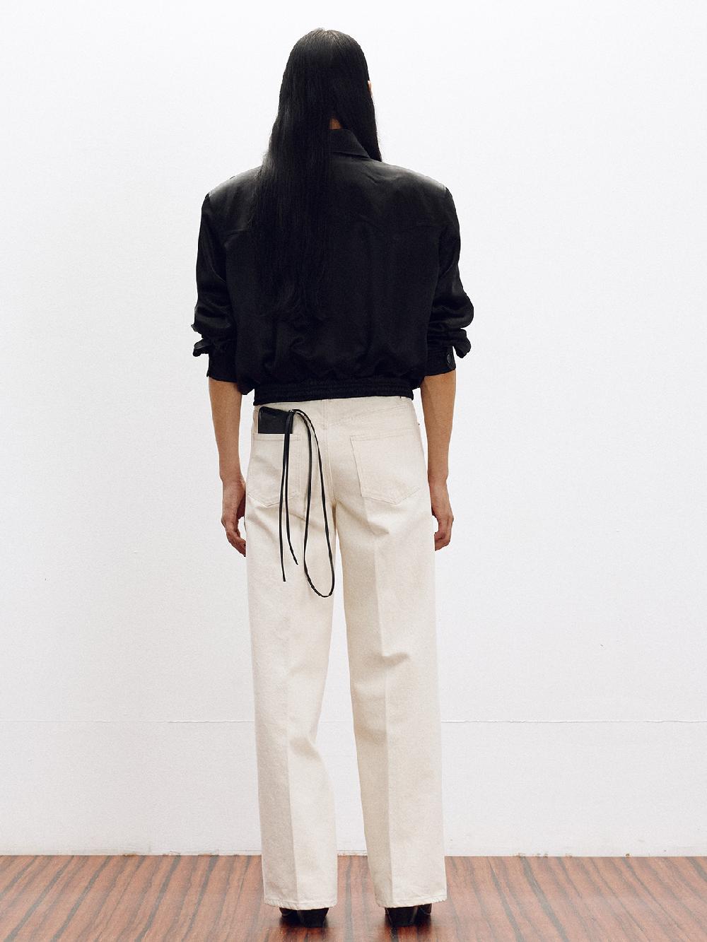 Recto FLARED FIT DENIM PANTS (ECRU)