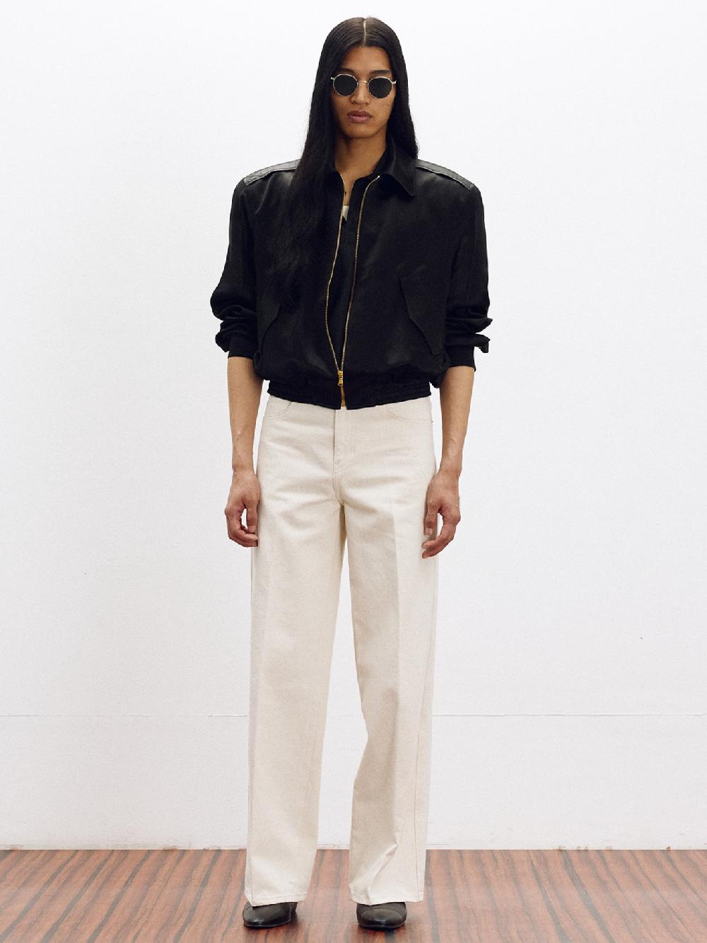 recto FLARED FIT DENIM PANTS (ECRU)