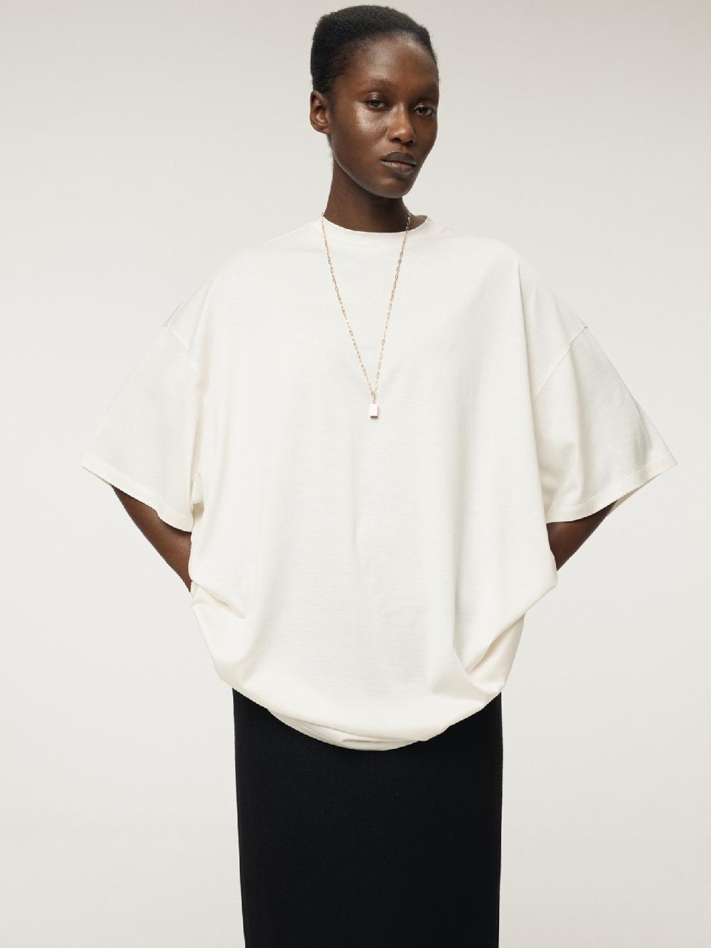 recto FLUID OVERSIZED T-SHIRT (IVORY)