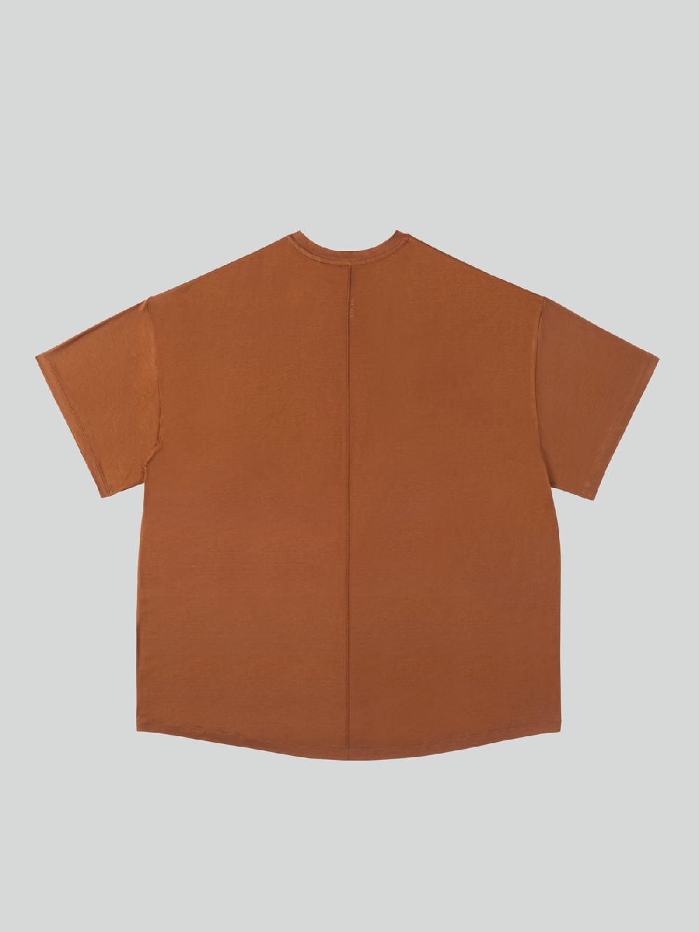 Recto FLUID OVERSIZED T-SHIRT (TOBACCO)