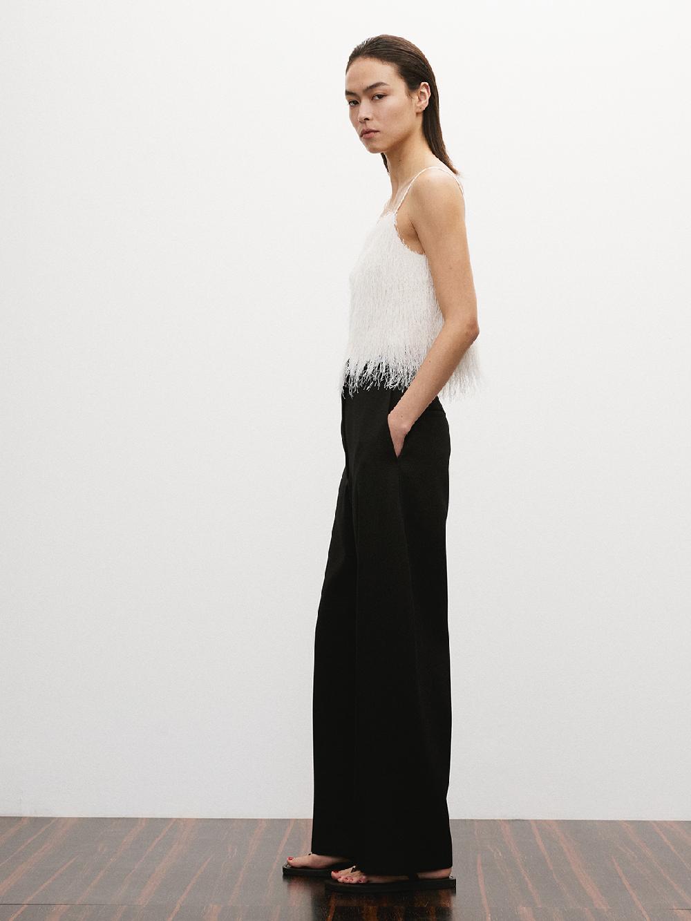 Recto FRINGE EFFECT CAMISOLE TOP (IVORY)