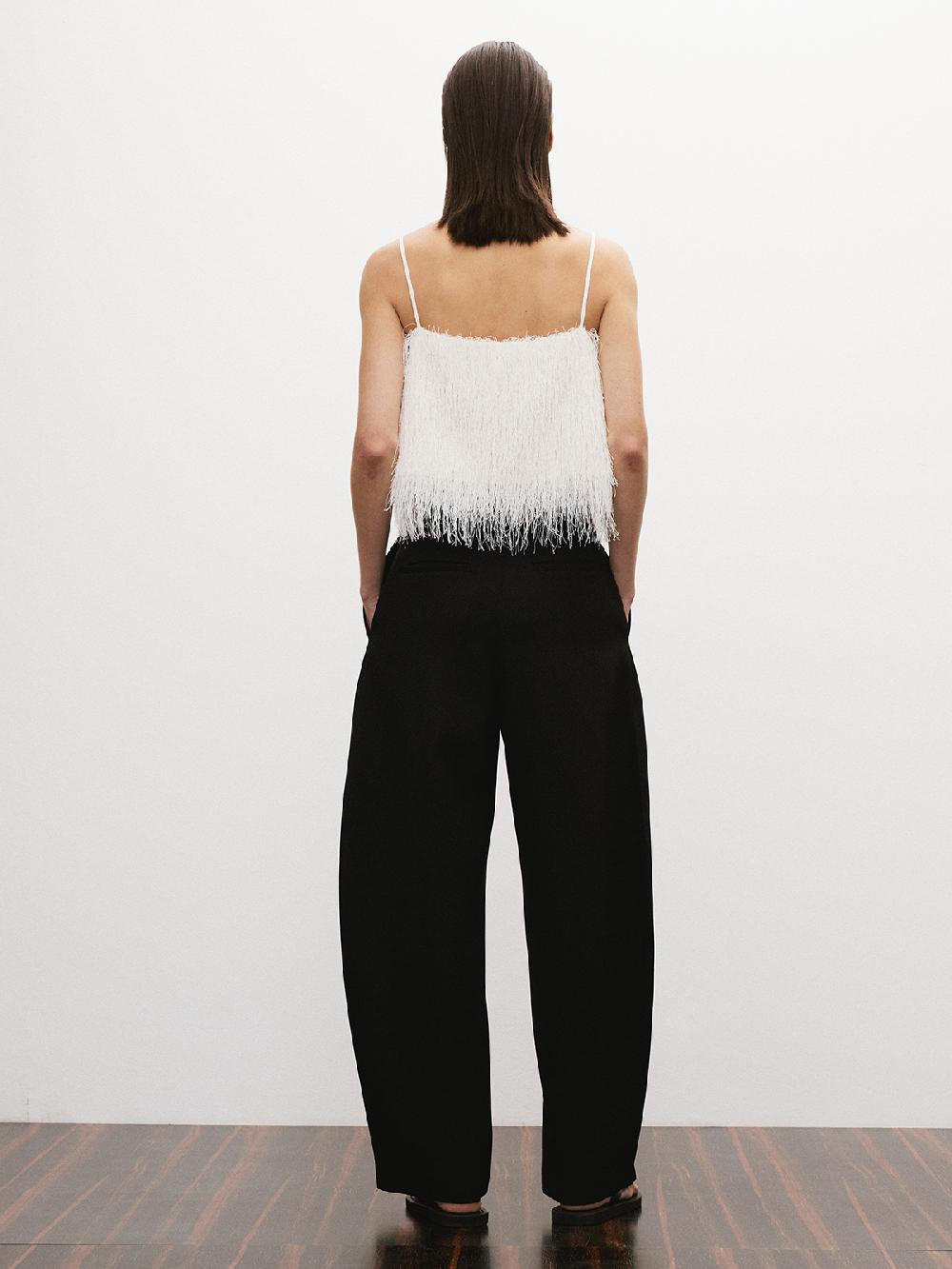 Recto FRINGE EFFECT CAMISOLE TOP (IVORY)