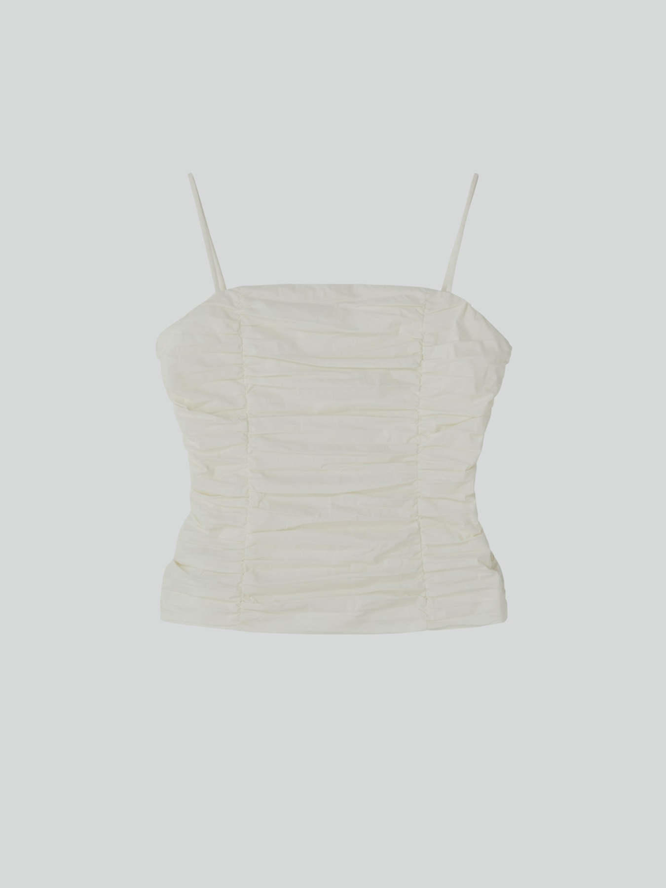 recto GATHERED BUSTIER TOP (IVORY)