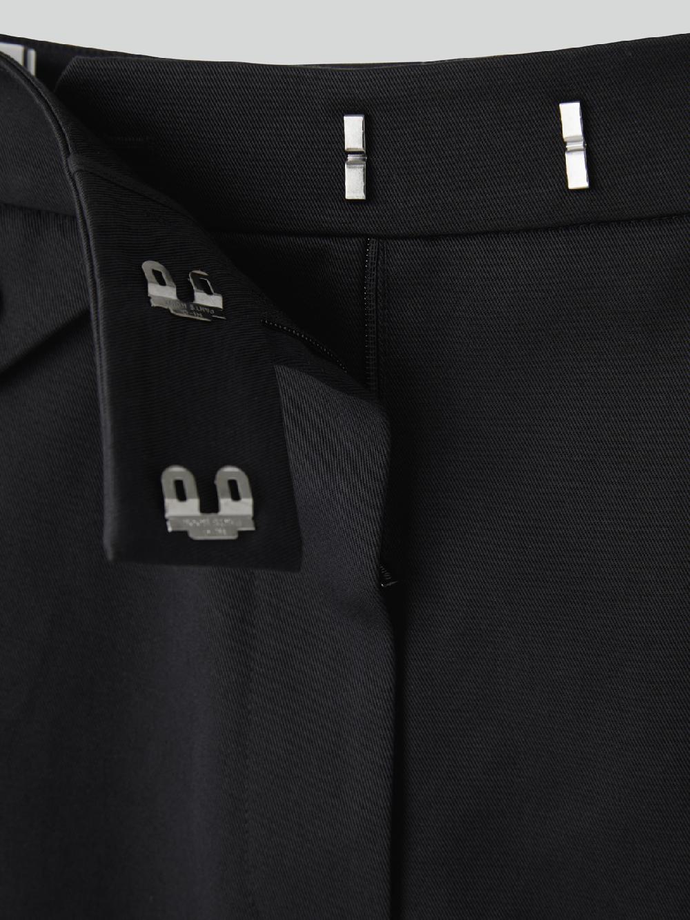 Recto HIGH-RISE CURVED LEGS PANTS (BLACK)