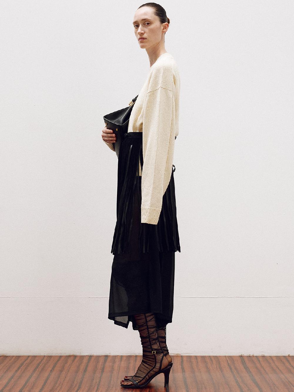 Recto HOLIDAY SEQUINS OVERSIZE SWEATER (CREAM)