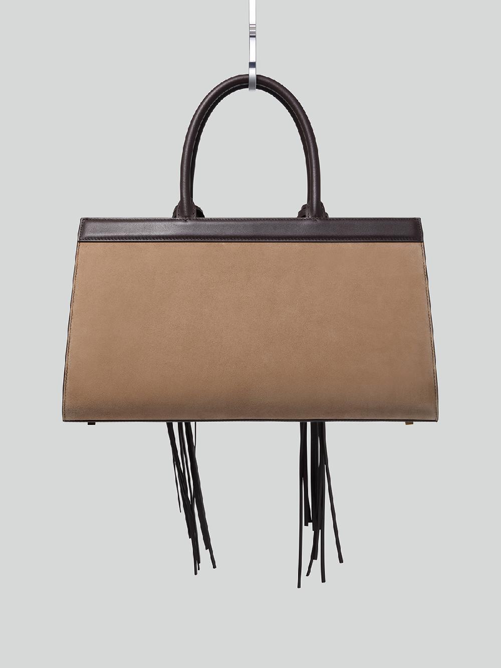 Recto IBIZA CABAS BAG IN SUEDE (TAN)