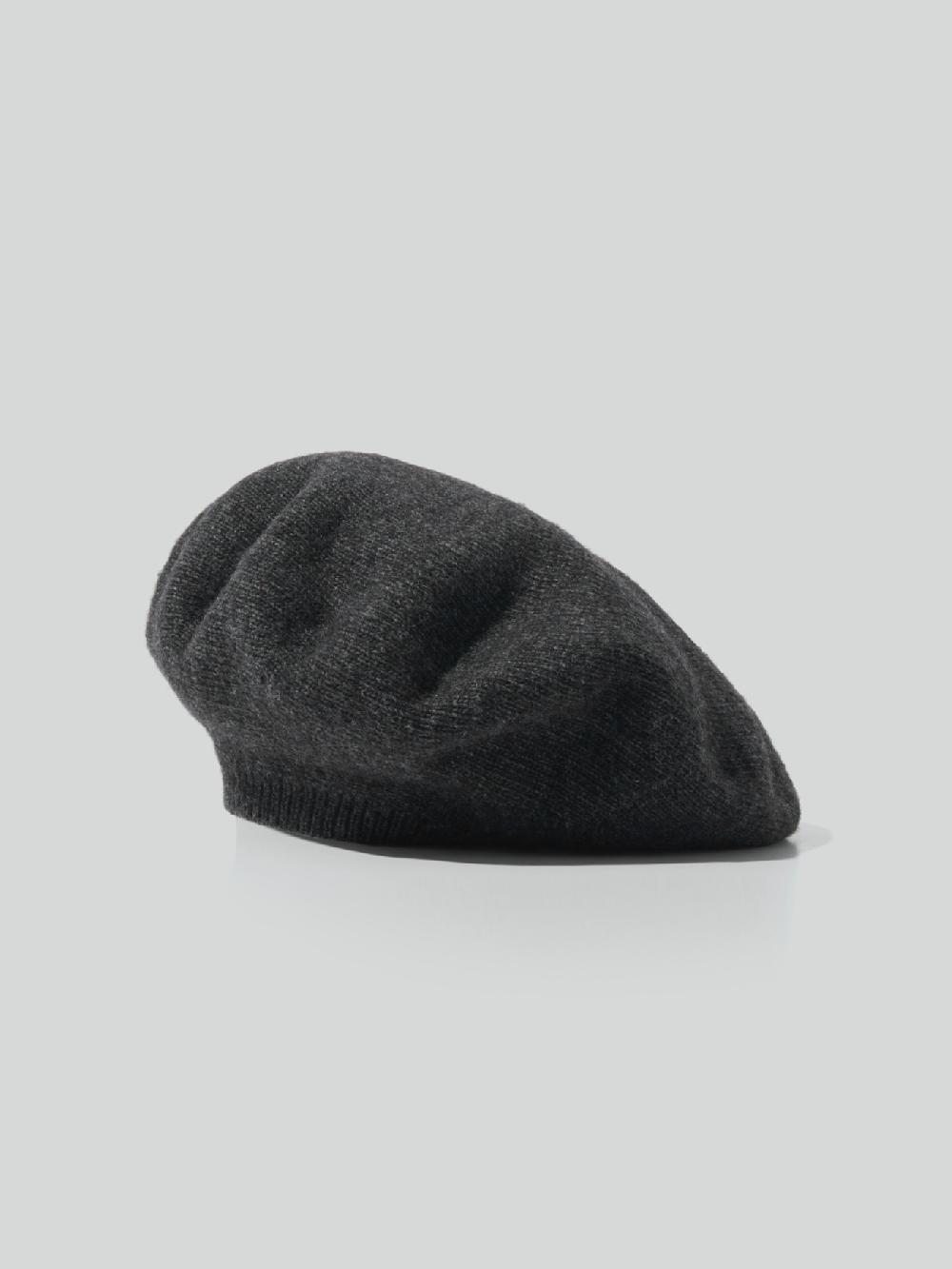 recto KNIT BERET (MELANGE GREY)