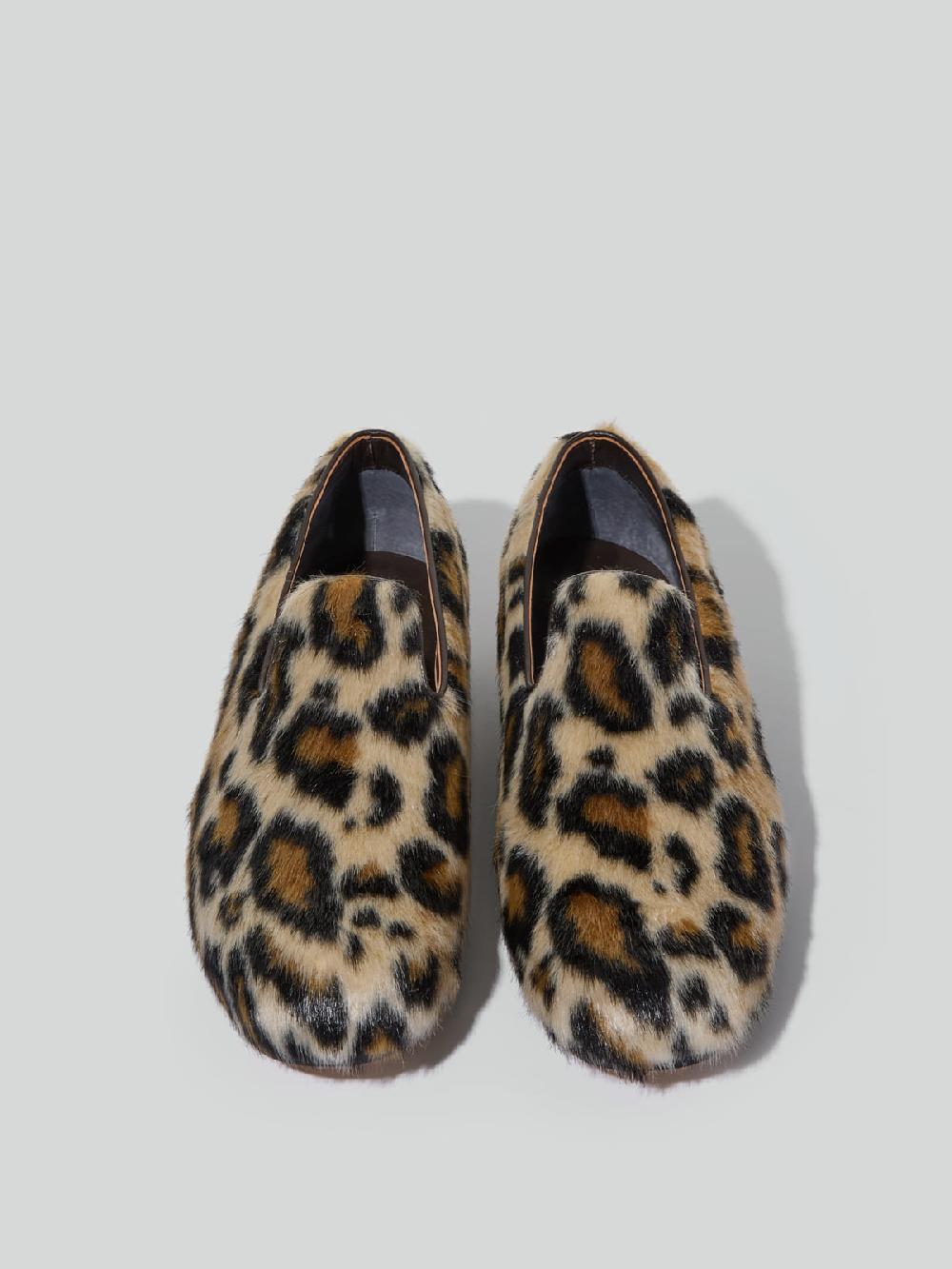 Recto LEOPARD FAUX FUR LOAFER (BEIGE)