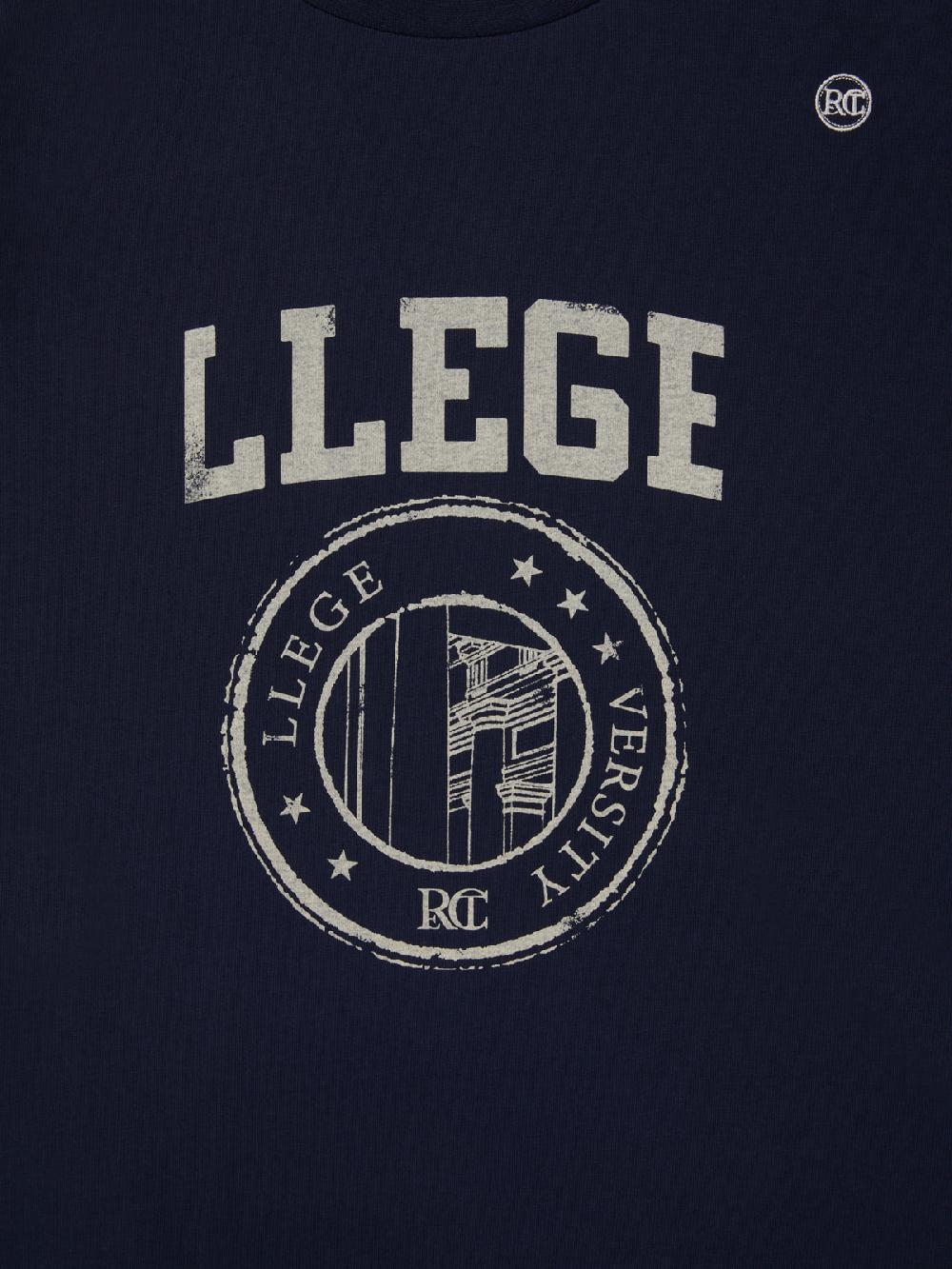 Recto LLEGE LOGO T-SHIRT (NAVY)