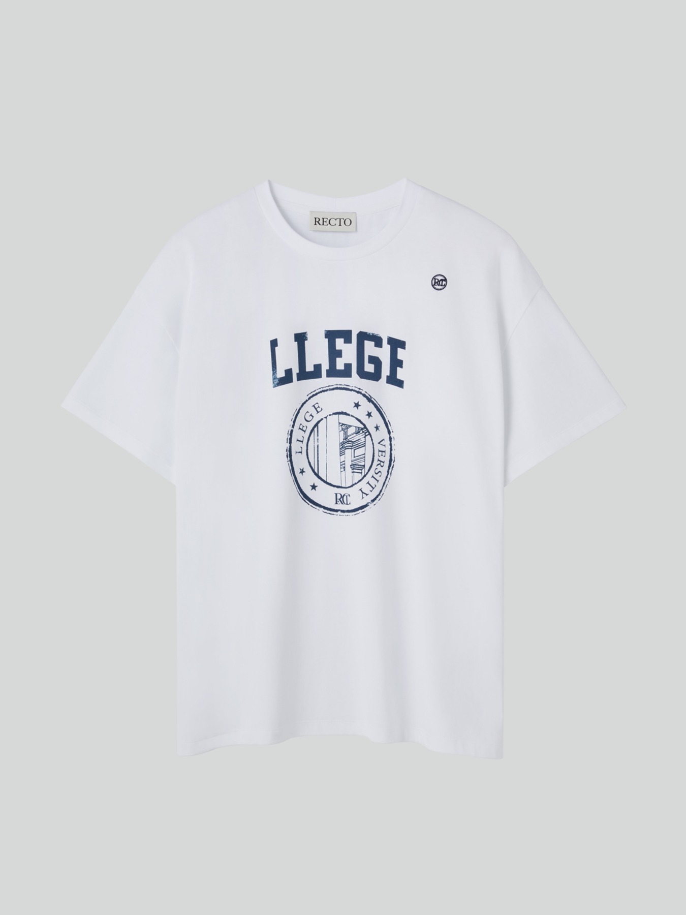 recto LLEGE LOGO T-SHIRT (OFF WHITE)