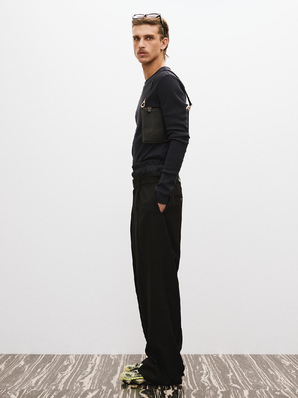 Recto RECTO LOGO RIBBED JERSEY LONG SLEEVES TOP (NAVY)