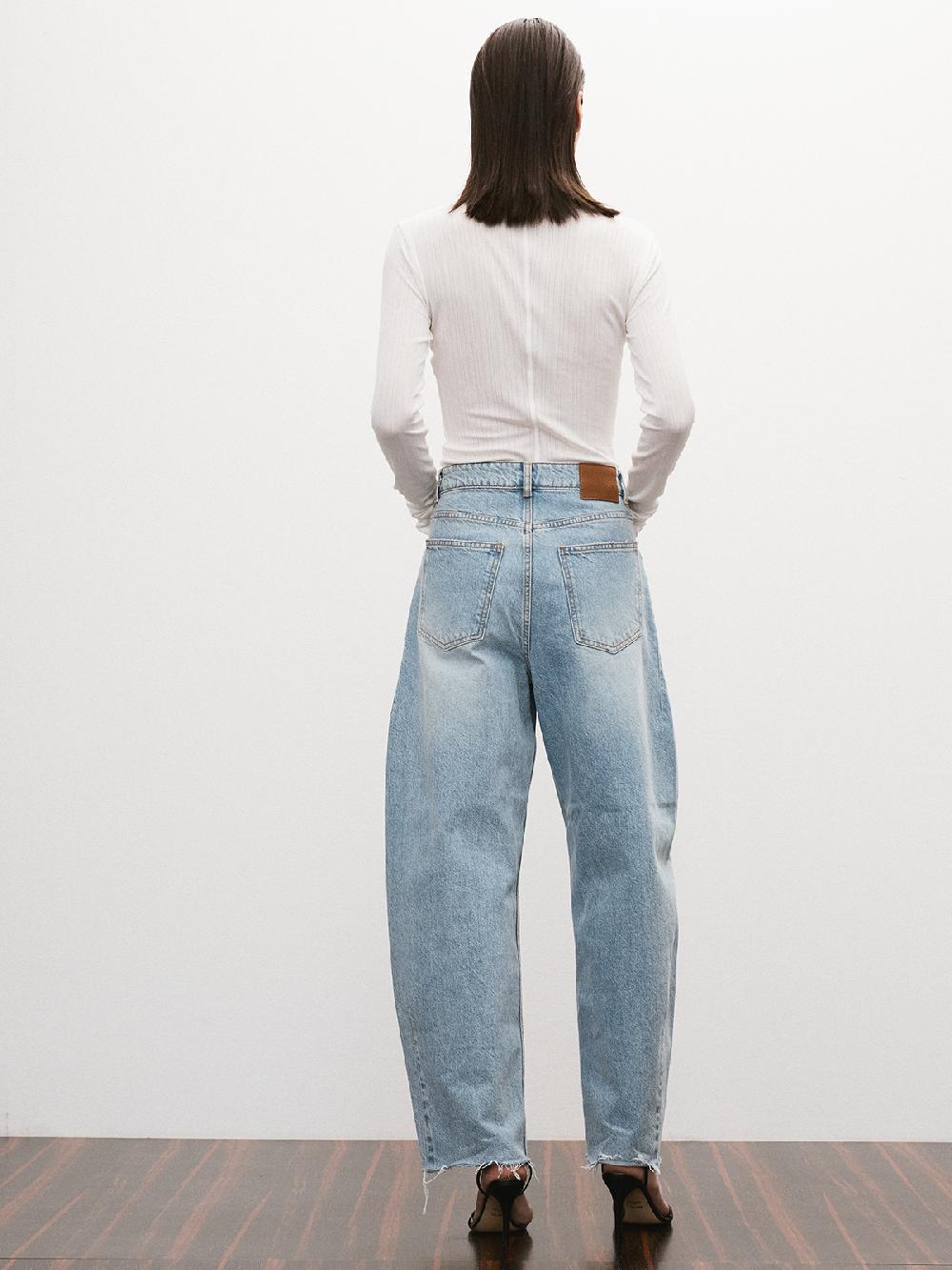 Recto LONG SLEEVES SHEER JERSEY TOP (IVORY)