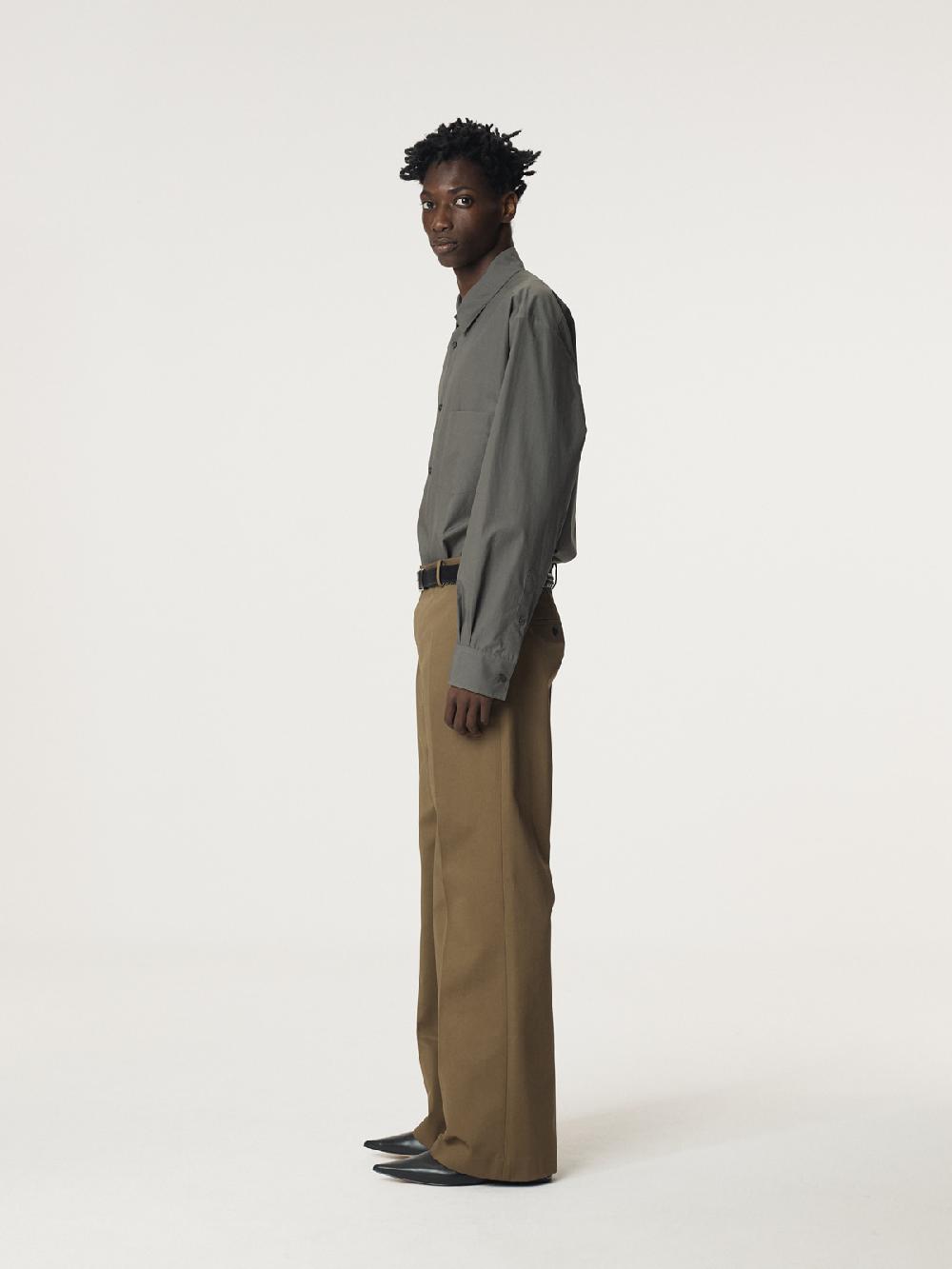 Recto LOTUS COTTON FLARE PANTS (KHAKI)
