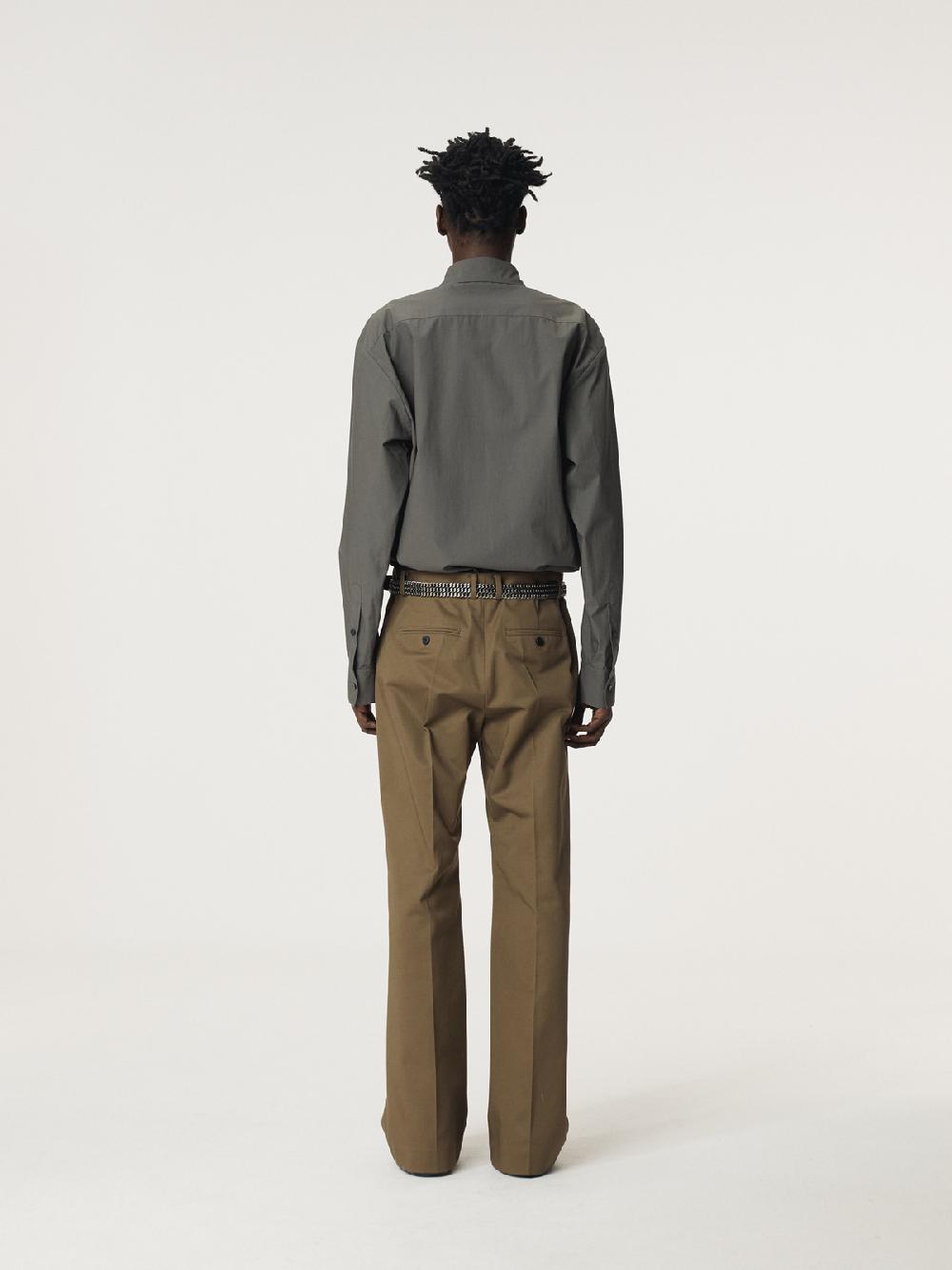 Recto LOTUS COTTON FLARE PANTS (KHAKI)
